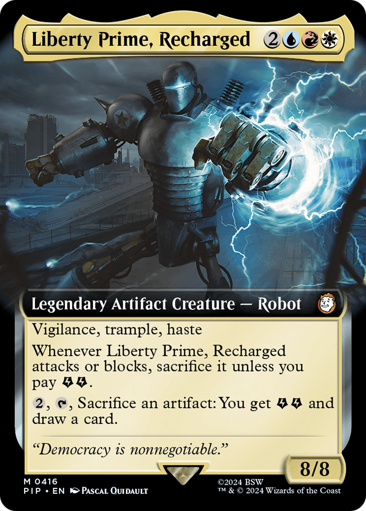 Liberty Prime, Recharged (Extended Art) [Fallout] | Rook's Games and More