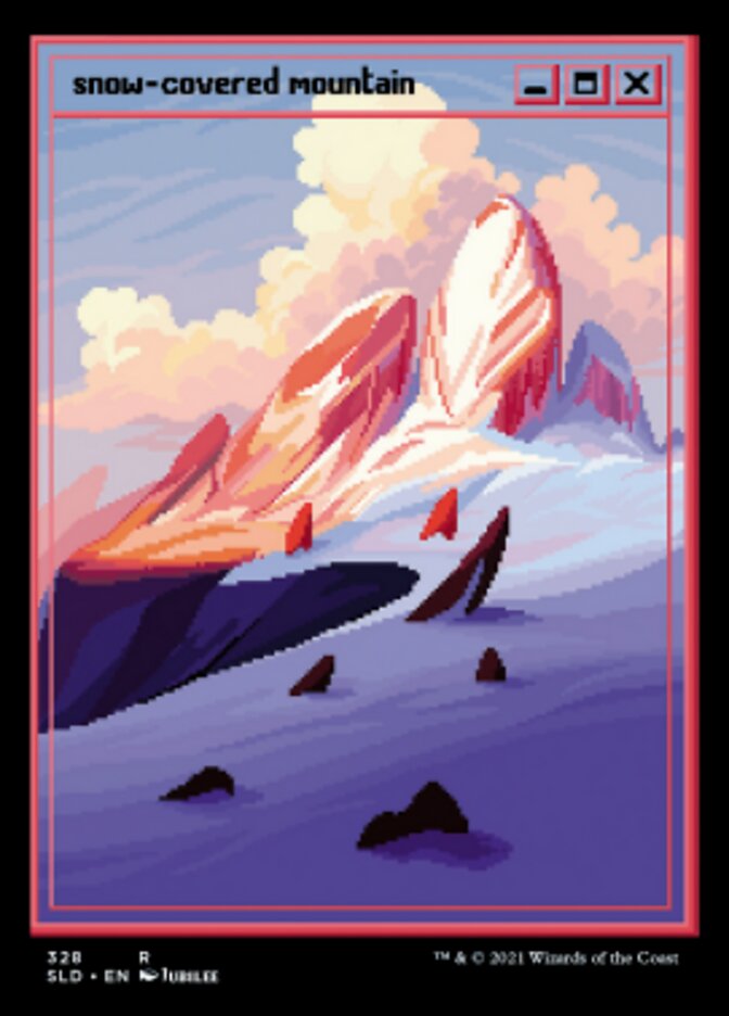 Snow-Covered Mountain (328) [Secret Lair Drop Series] | Rook's Games and More