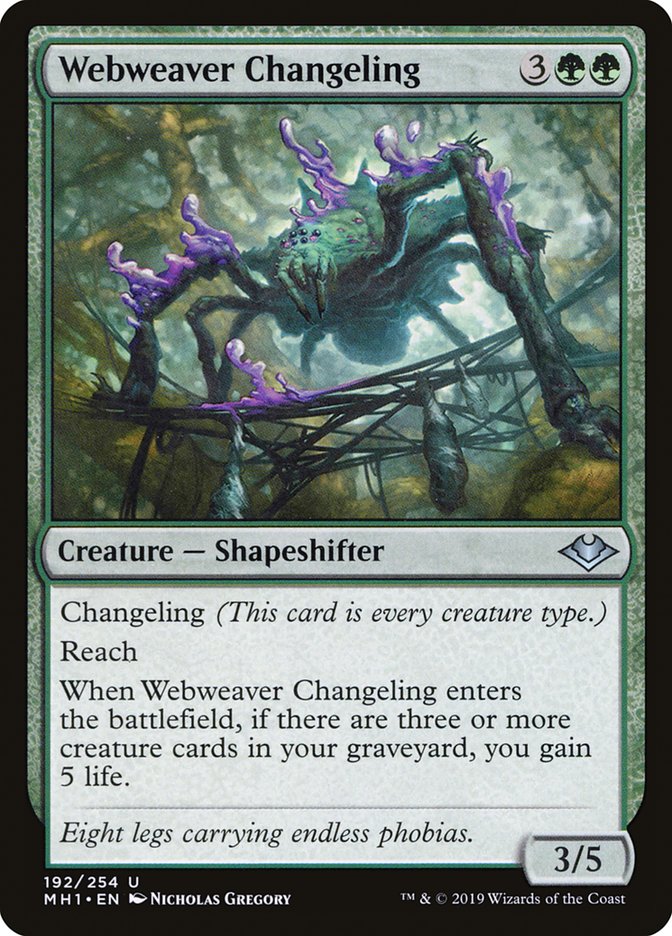 Webweaver Changeling [Modern Horizons] | Rook's Games and More