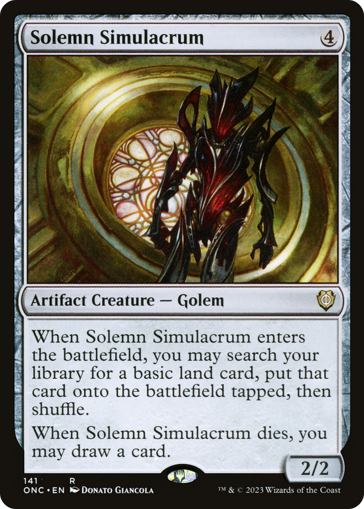 Solemn Simulacrum [Phyrexia: All Will Be One Commander] | Rook's Games and More