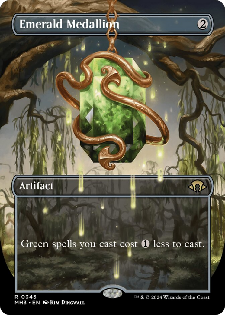 Emerald Medallion (Borderless) [Modern Horizons 3] | Rook's Games and More