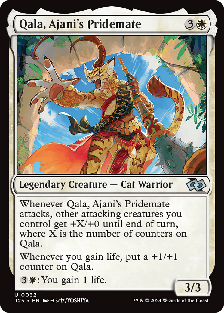 Qala, Ajani's Pridemate (Anime) [Foundations Jumpstart] | Rook's Games and More
