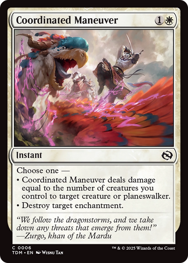 Coordinated Maneuver [Tarkir: Dragonstorm] | Rook's Games and More