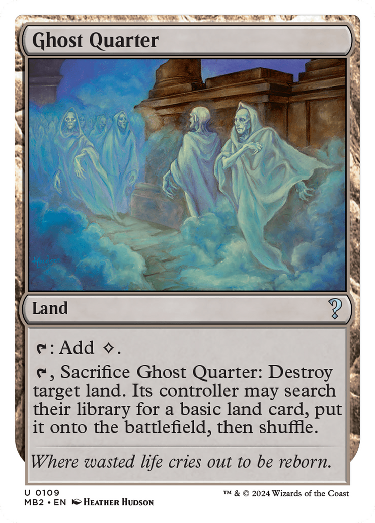 Ghost Quarter (White Border) [Mystery Booster 2] | Rook's Games and More