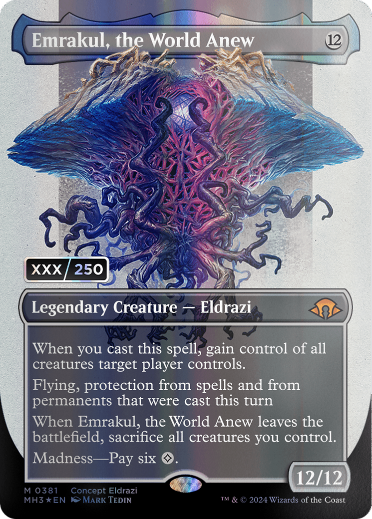 Emrakul, the World Anew (Borderless) (Serial Numbered) [Modern Horizons 3] | Rook's Games and More