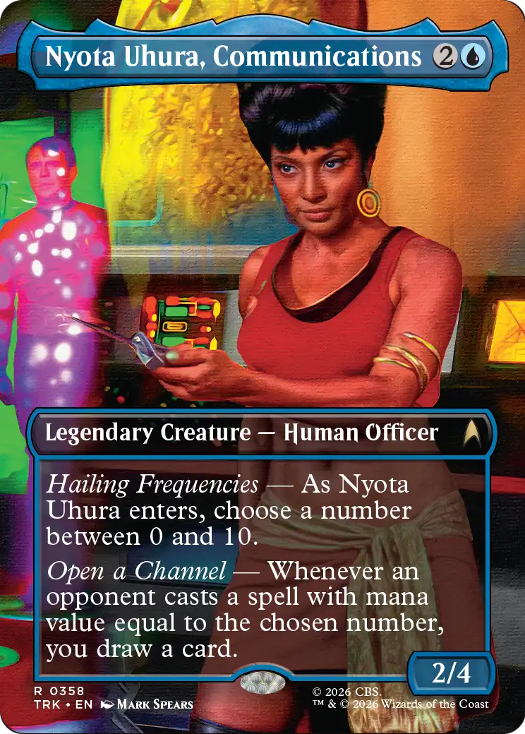 Nyota Uhura, Communications Officer (Borderless) [Star Trek] | Rook's Games and More