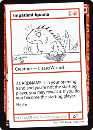 Impatient Iguana (2021 Edition) [Mystery Booster Playtest Cards] | Rook's Games and More