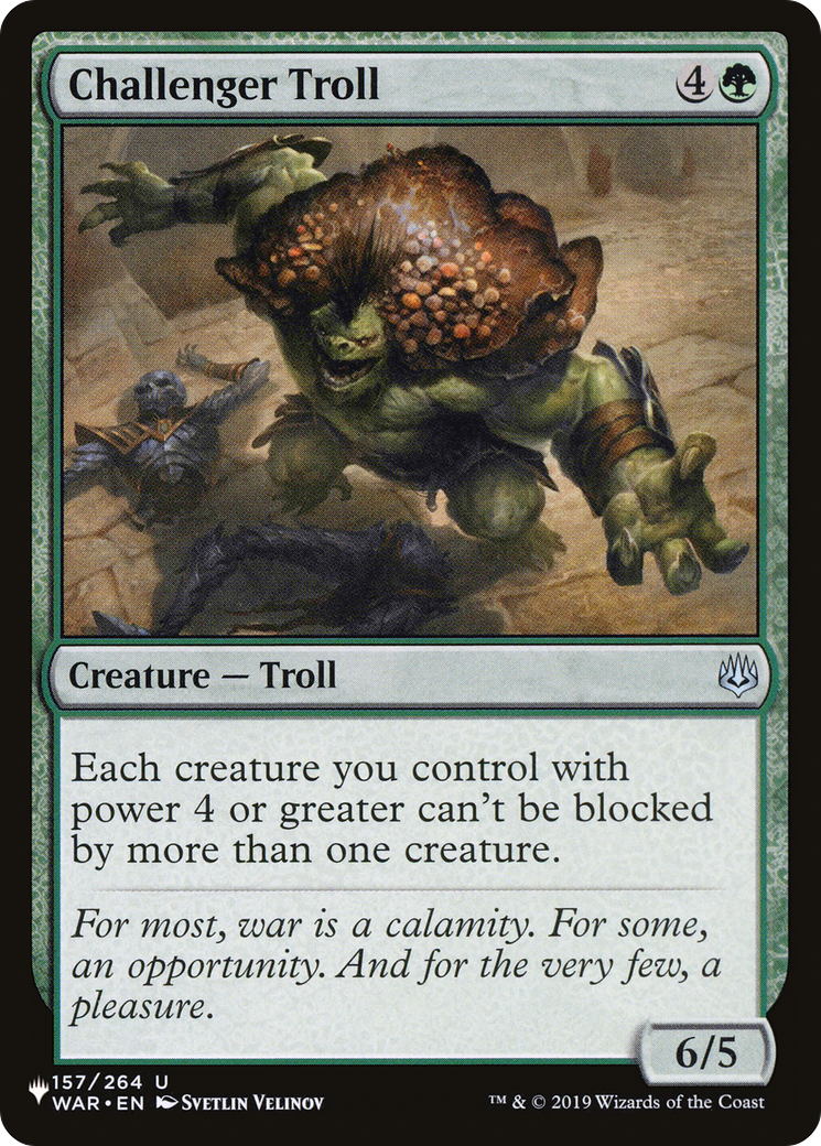 Challenger Troll [The List Reprints] | Rook's Games and More