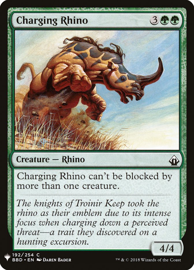 Charging Rhino [Mystery Booster] | Rook's Games and More
