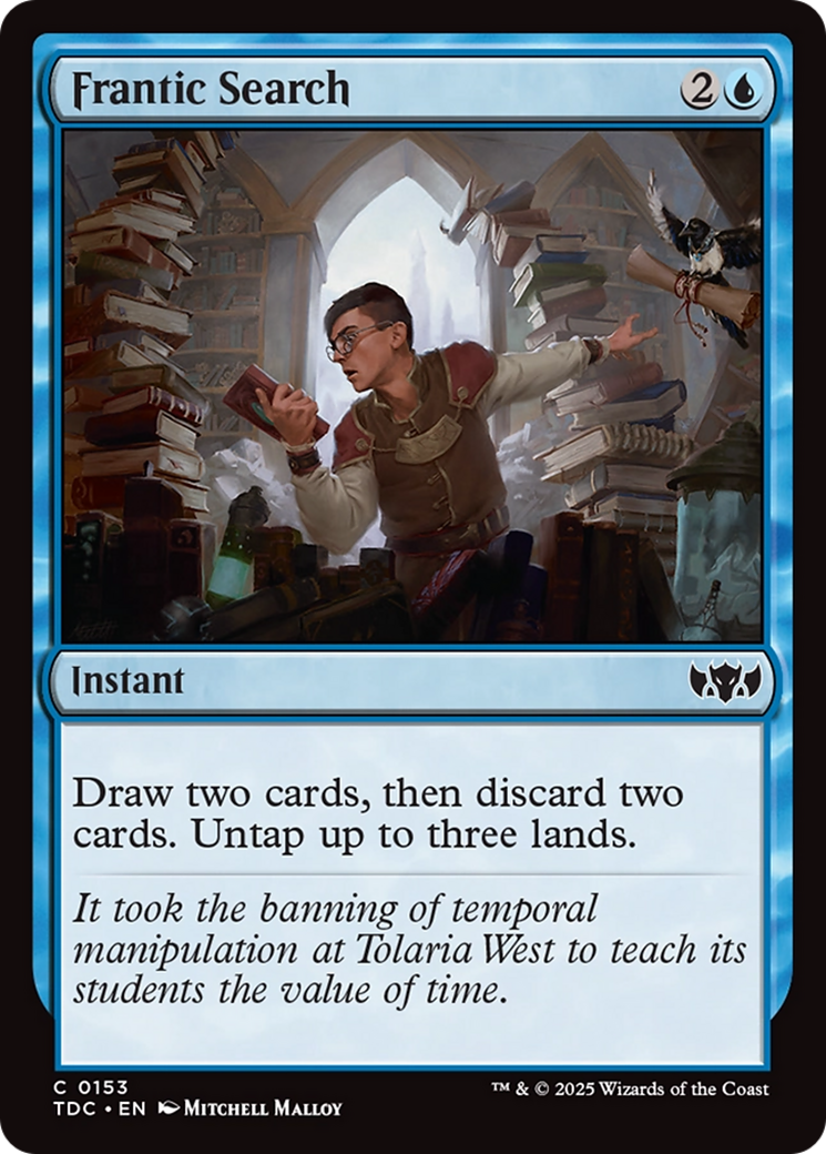 Frantic Search [Tarkir: Dragonstorm Commander] | Rook's Games and More