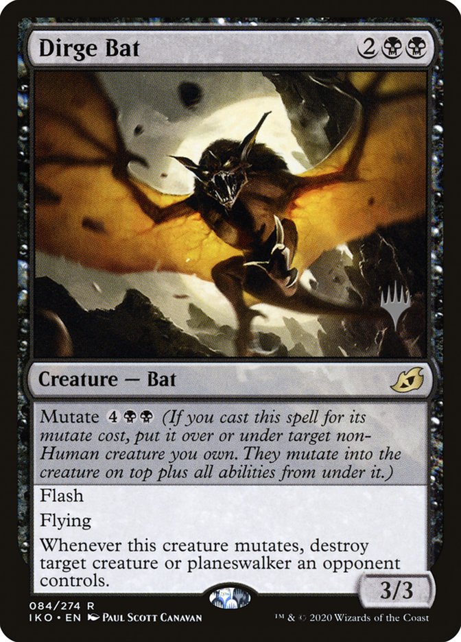 Dirge Bat (Promo Pack) [Ikoria: Lair of Behemoths Promos] | Rook's Games and More