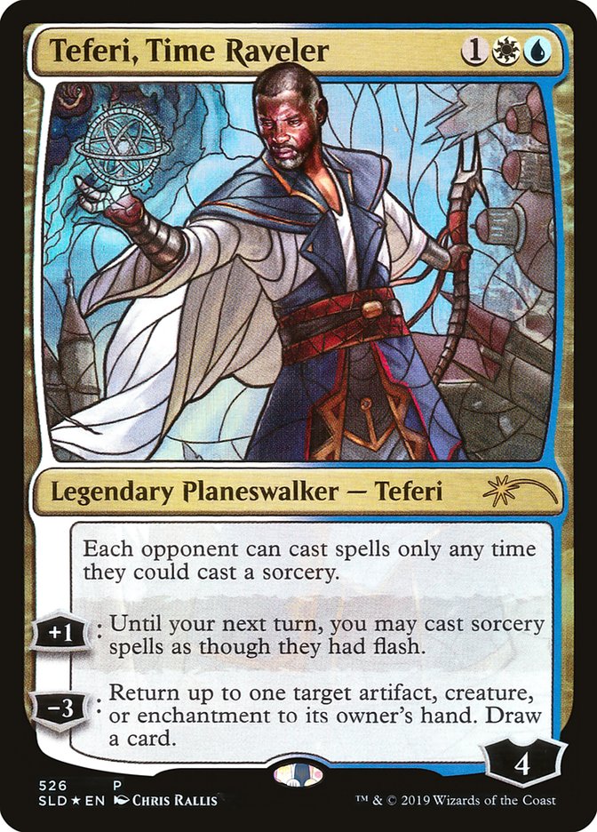 Teferi, Time Raveler (Stained Glass) [Secret Lair Drop Promos] | Rook's Games and More