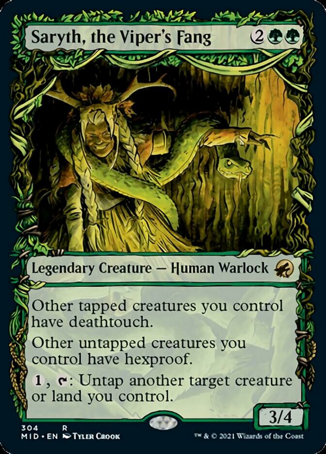 Saryth, the Viper's Fang (Showcase Equinox) [Innistrad: Midnight Hunt] | Rook's Games and More