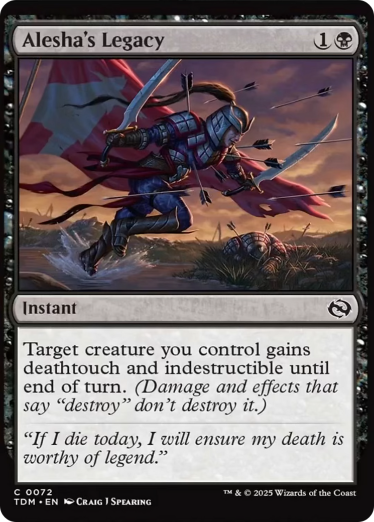Alesha's Legacy [Tarkir: Dragonstorm] | Rook's Games and More