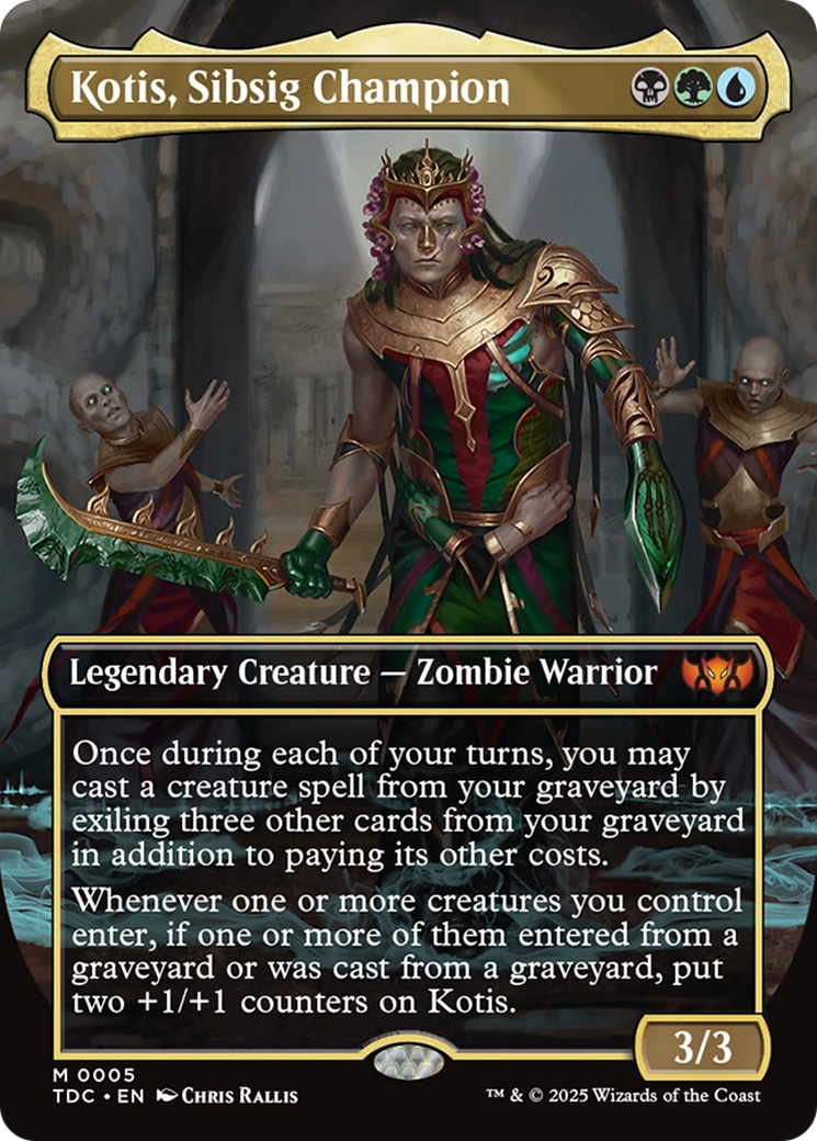 Kotis, Sibsig Champion (Borderless) [Tarkir: Dragonstorm Commander] | Rook's Games and More