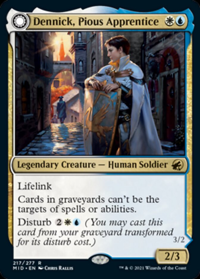 Dennick, Pious Apprentice // Dennick, Pious Apparition [Innistrad: Midnight Hunt] | Rook's Games and More