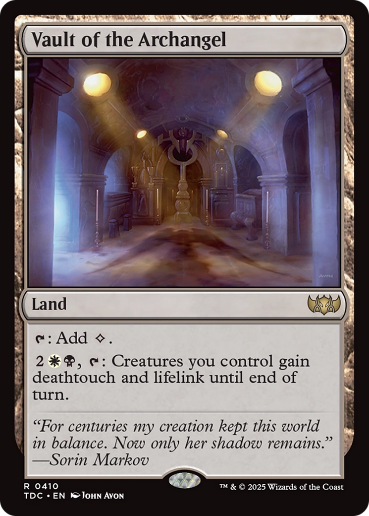 Vault of the Archangel [Tarkir: Dragonstorm Commander] | Rook's Games and More