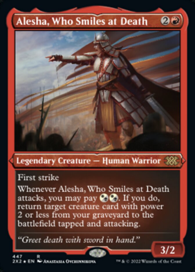 Alesha, Who Smiles at Death (Foil Etched) [Double Masters 2022] | Rook's Games and More