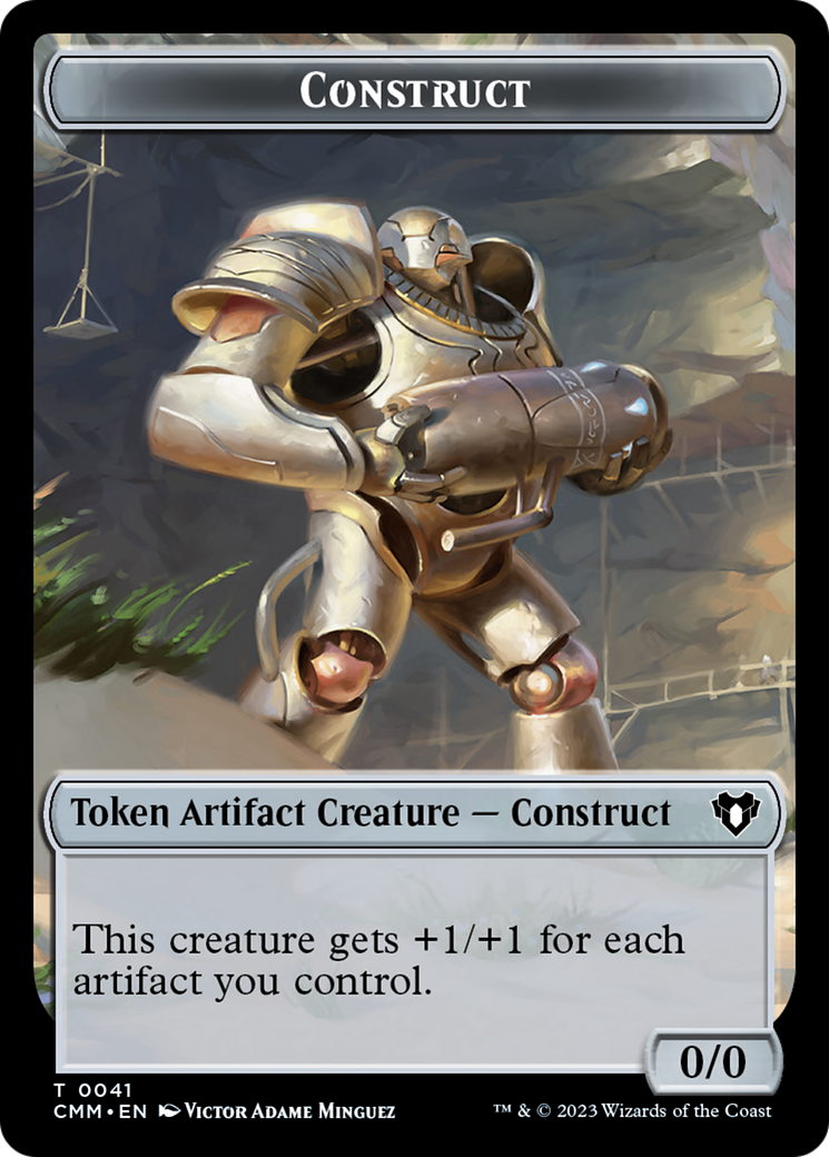 Clue // Construct (0041) Double-Sided Token [Commander Masters Tokens] | Rook's Games and More