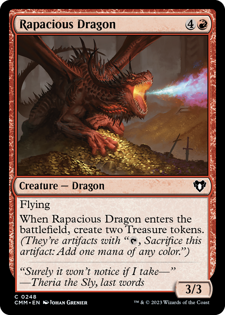 Rapacious Dragon [Commander Masters] | Rook's Games and More