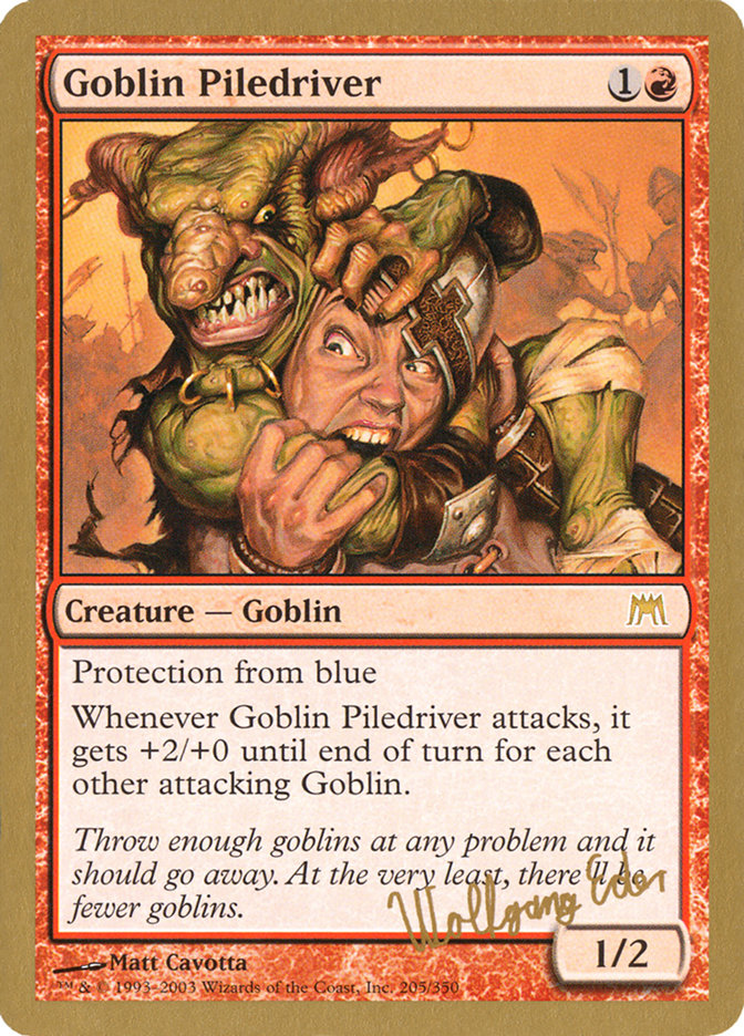 Goblin Piledriver (Wolfgang Eder) [World Championship Decks 2003] | Rook's Games and More