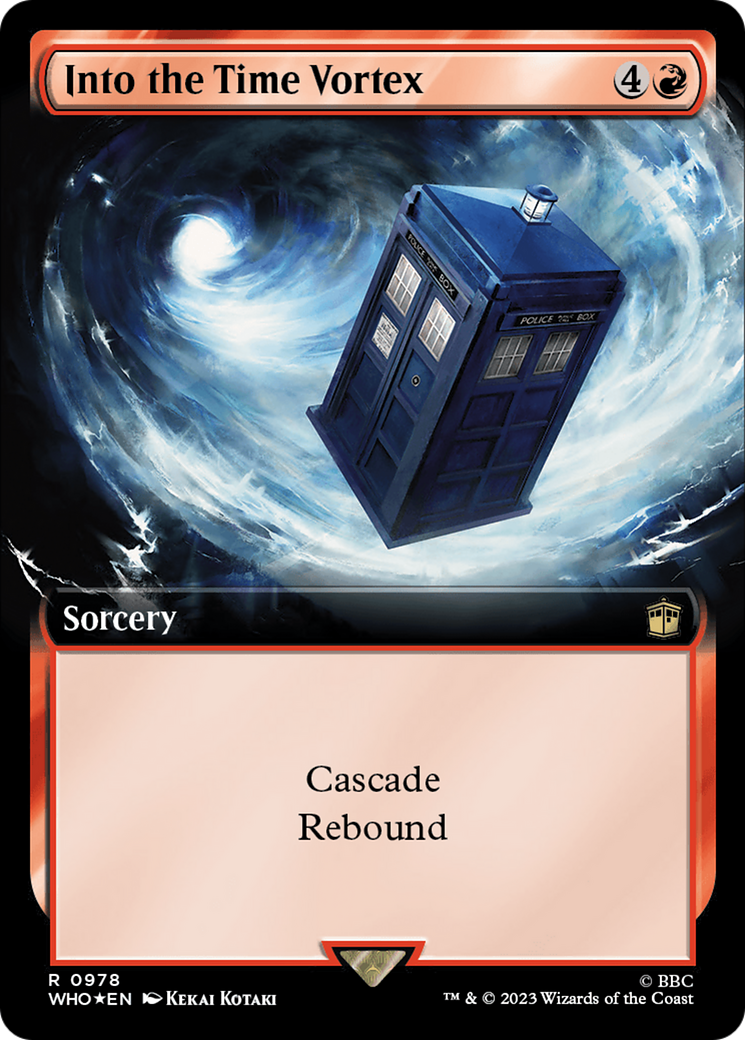 Into the Time Vortex (Extended Art) (Surge Foil) [Doctor Who] | Rook's Games and More