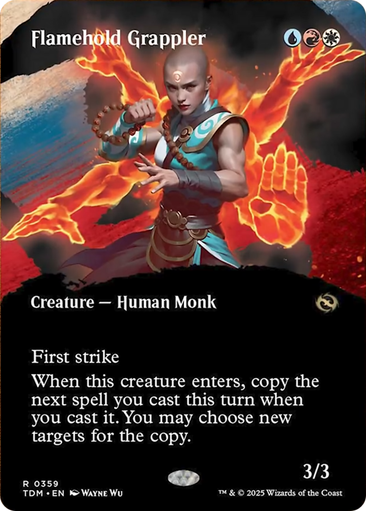 Flamehold Grappler (Borderless) [Tarkir: Dragonstorm] | Rook's Games and More