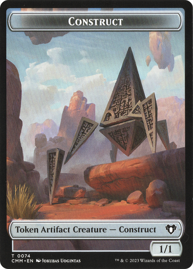 Thopter // Construct (0074) Double-Sided Token [Commander Masters Tokens] | Rook's Games and More