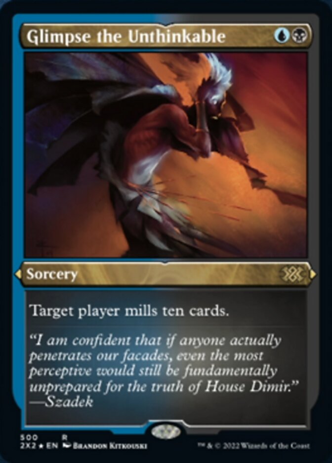 Glimpse the Unthinkable (Foil Etched) [Double Masters 2022] | Rook's Games and More
