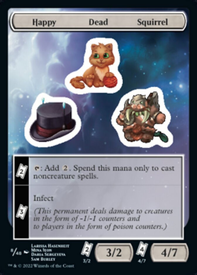 Happy Dead Squirrel [Unfinity Stickers] | Rook's Games and More