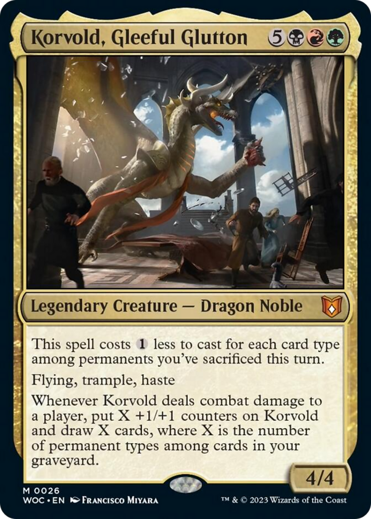 Korvold, Gleeful Glutton [Wilds of Eldraine Commander] | Rook's Games and More