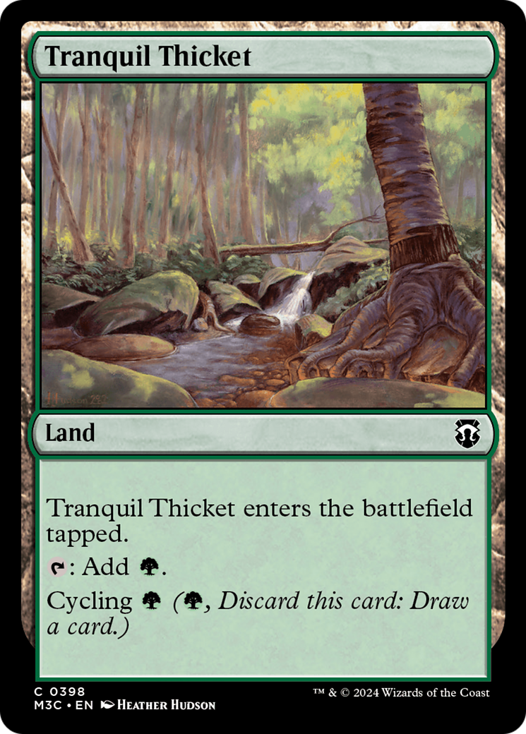 Tranquil Thicket (Ripple Foil) [Modern Horizons 3 Commander] | Rook's Games and More