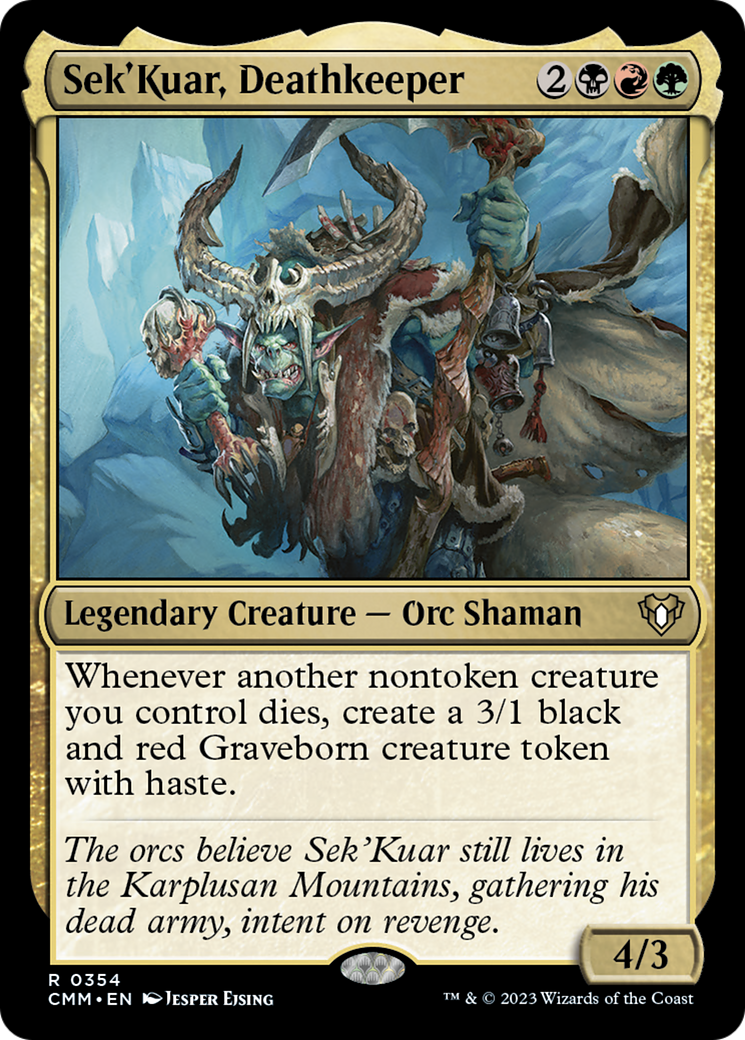 Sek'Kuar, Deathkeeper [Commander Masters] | Rook's Games and More