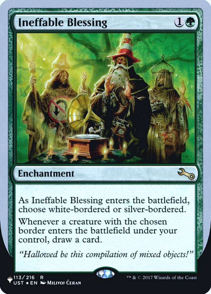 Ineffable Blessing (Bordered) (Unfinity Foil Edition) [The List] | Rook's Games and More