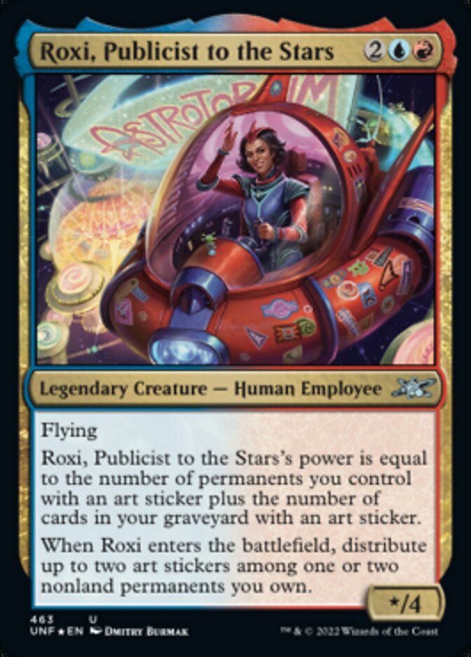 Roxi, Publicist to the Stars (Galaxy Foil) [Unfinity] | Rook's Games and More
