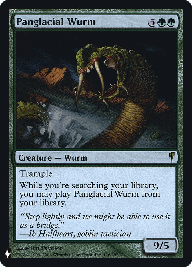 Panglacial Wurm [Mystery Booster] | Rook's Games and More