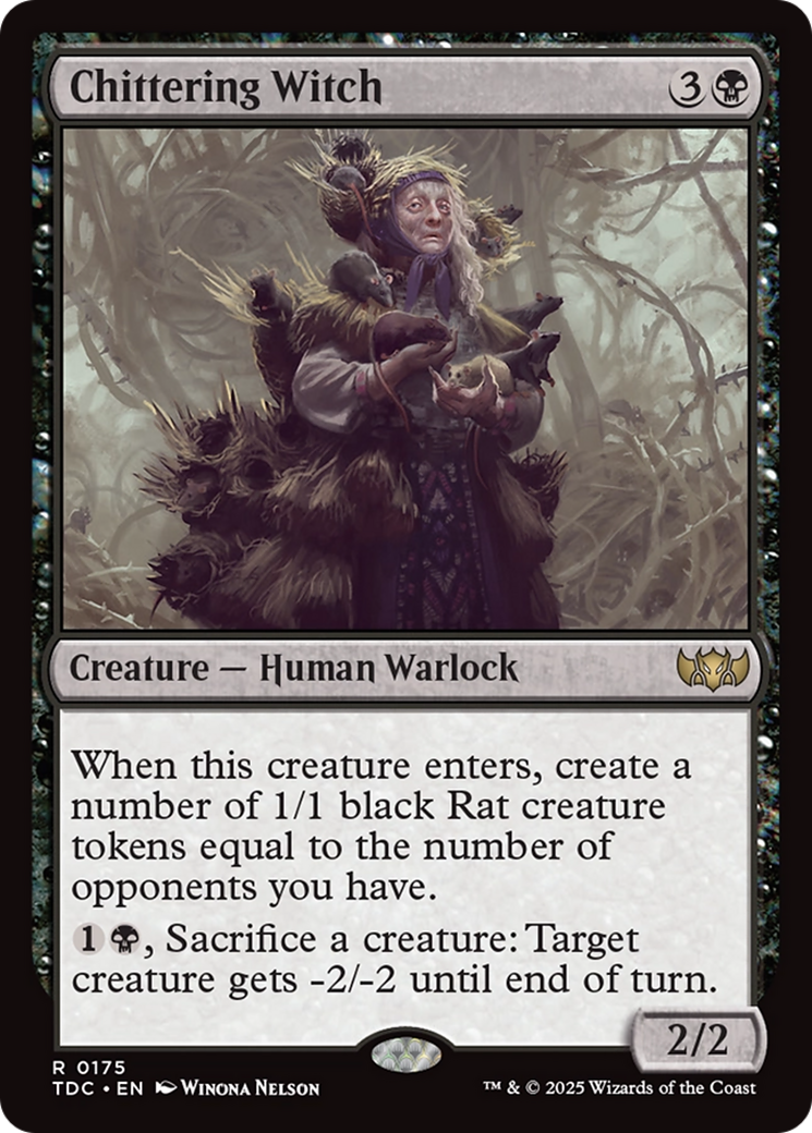 Chittering Witch [Tarkir: Dragonstorm Commander] | Rook's Games and More