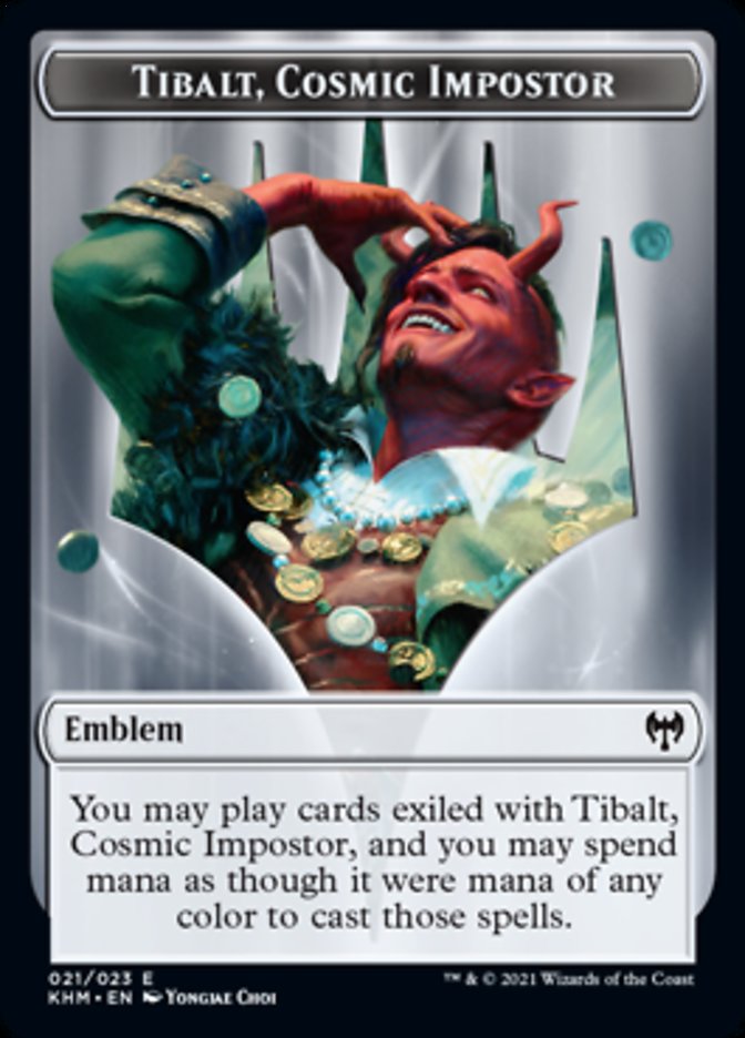 Tibalt, Cosmic Impostor Emblem [Kaldheim Tokens] | Rook's Games and More