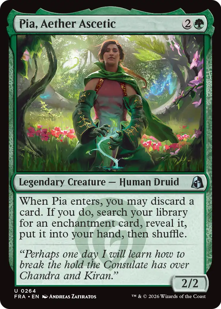 Pia, Aether Ascetic [Reality Fracture] | Rook's Games and More