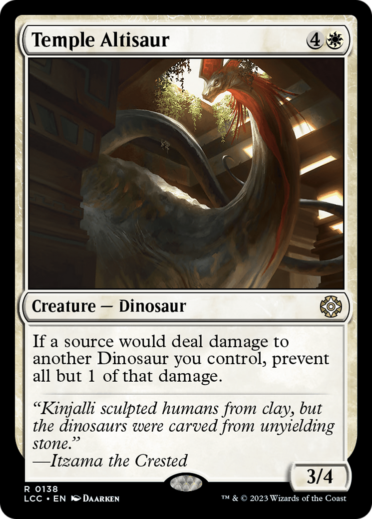 Temple Altisaur [The Lost Caverns of Ixalan Commander] | Rook's Games and More