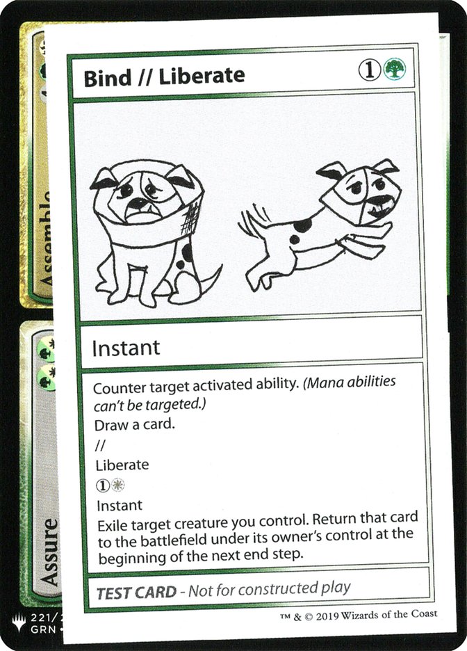 Bind // Liberate [Mystery Booster Playtest Cards] | Rook's Games and More