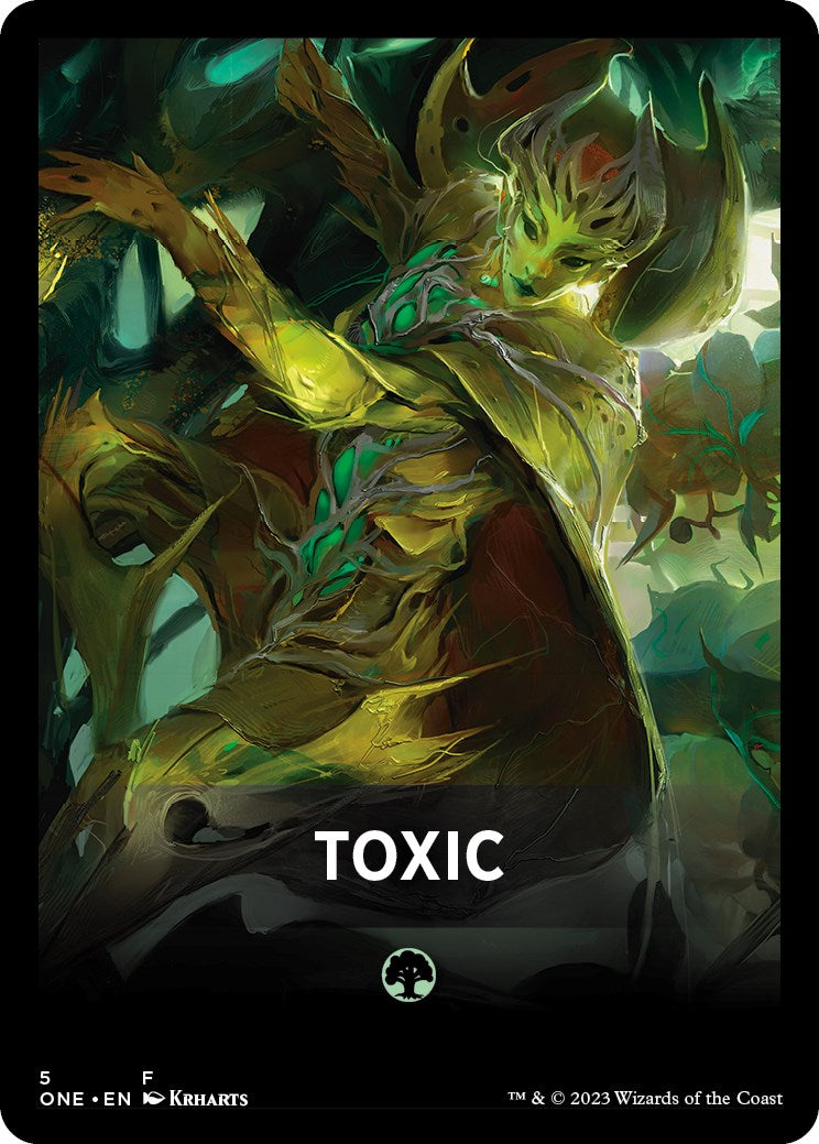 Toxic Theme Card [Phyrexia: All Will Be One Tokens] | Rook's Games and More