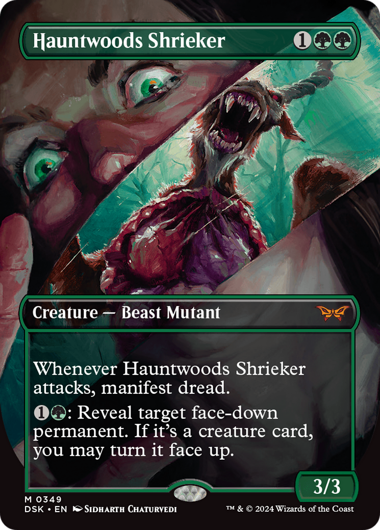 Hauntwoods Shrieker (Borderless) [Duskmourn: House of Horror] | Rook's Games and More