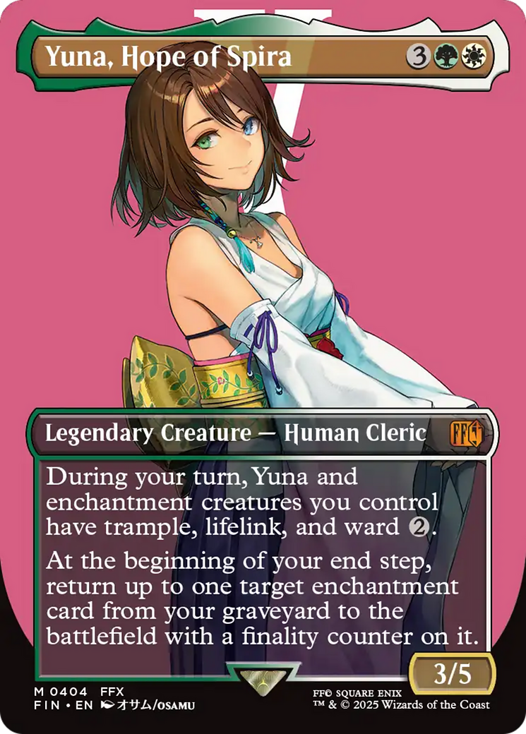 Yuna, Hope of Spira (Borderless) [FINAL FANTASY] | Rook's Games and More