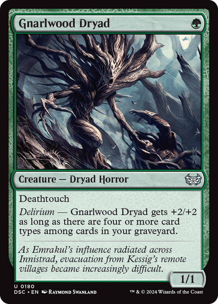 Gnarlwood Dryad [Duskmourn: House of Horror Commander] | Rook's Games and More