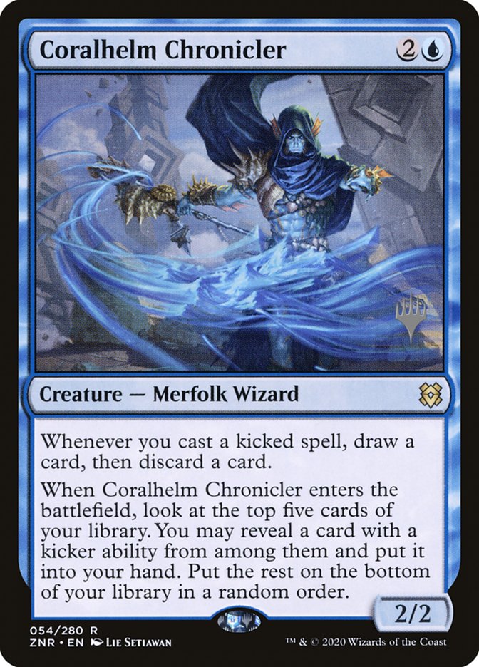 Coralhelm Chronicler (Promo Pack) [Zendikar Rising Promos] | Rook's Games and More