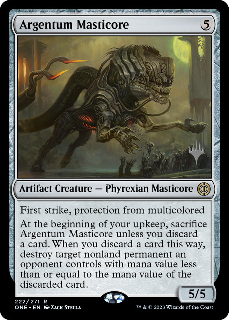 Argentum Masticore (Promo Pack) [Phyrexia: All Will Be One Promos] | Rook's Games and More