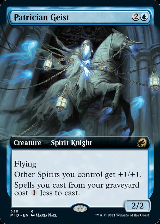 Patrician Geist (Extended Art) [Innistrad: Midnight Hunt] | Rook's Games and More