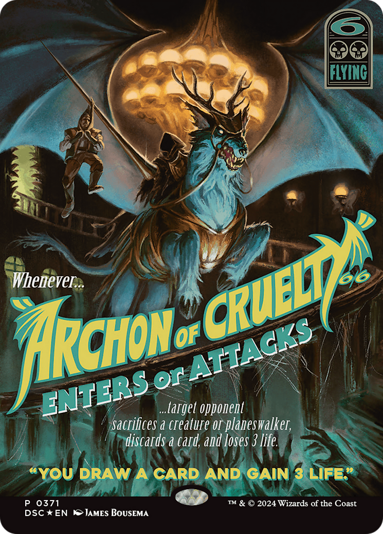 Archon of Cruelty (Showcase) [Duskmourn: House of Horror Commander] | Rook's Games and More