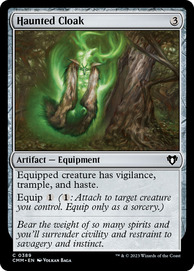 Haunted Cloak [Commander Masters] | Rook's Games and More